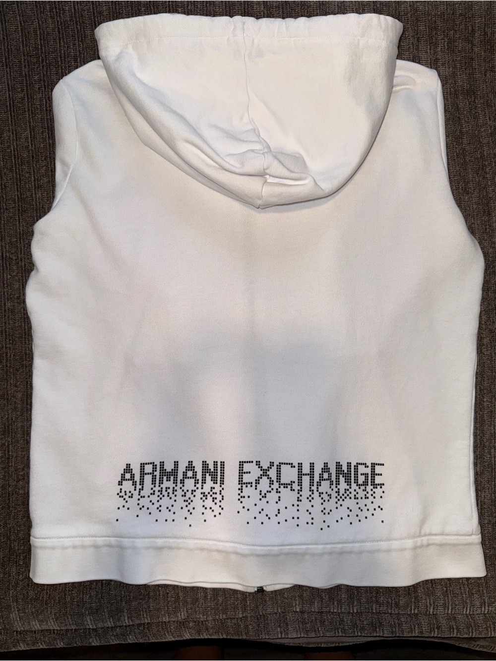 Armani Exchange White cotton hoodie and sweatpants set Sz L